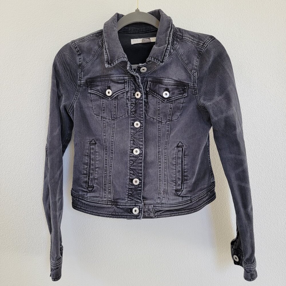 Pilcro Classic Cropped Denim Jacket